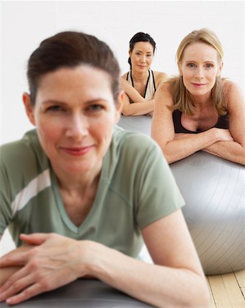 Women Exercising in Studio Stock Photo - Rights-Managed, Code: 700-02071514