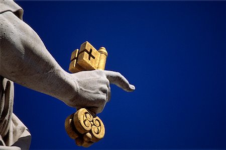 disciple - Close-up of Statue of St Peter, St Peter's Square, Rome, Italy Stock Photo - Rights-Managed, Code: 700-02080100