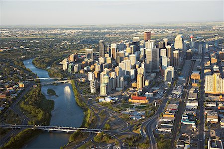 Aerial View of Calgary, Alberta, Canada Stock Photo - Rights-Managed, Code: 700-02080991