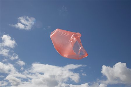 disposal - Plastic Bag Floating in the Air Stock Photo - Rights-Managed, Code: 700-02082067