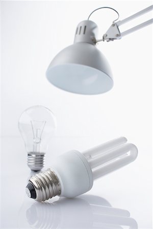 simsearch:700-01694250,k - Lamp, Incandescent Lightbulb and Energy Efficient Lightbulb Stock Photo - Rights-Managed, Code: 700-02130467
