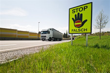 symbols of road signs - Transport Truck on Road, Salzburg Salzburger Land, Austria Stock Photo - Rights-Managed, Code: 700-02130738