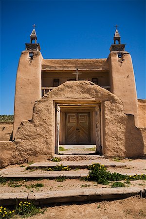 San Jose de Gracia Church, Las Trampas, New Mexico, USA Stock Photo - Rights-Managed, Code: 700-02175684