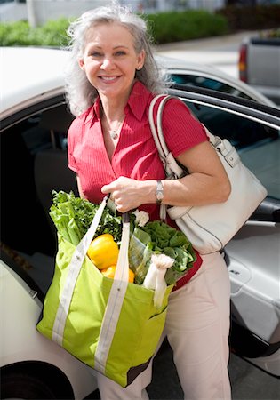 reusable - Woman Putting Groceries in Car Stock Photo - Rights-Managed, Code: 700-02176476