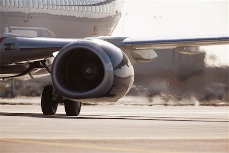 runway airplane - Close-Up of Airplane Engine During Landing Stock Photo - Rights-Managed, Code: 700-02194137