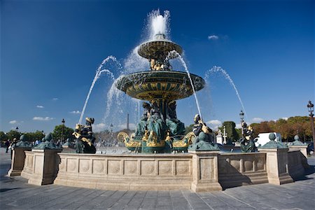 Fontaine des Mers, Place de la Concorde, Paris, France Stock Photo - Rights-Managed, Code: 700-02200043