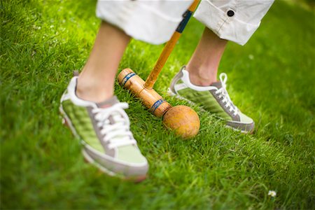 simsearch:700-02245458,k - Woman Playing Croquet Stock Photo - Rights-Managed, Code: 700-02200341