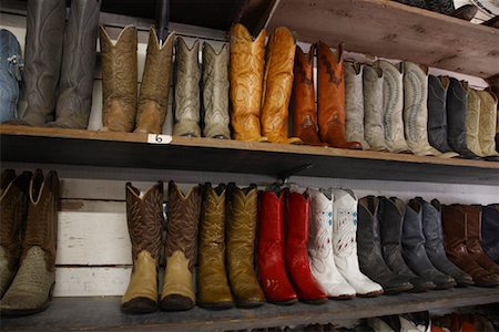 Rows of Cowboy Boots Stock Photo - Rights-Managed, Code: 700-02200562