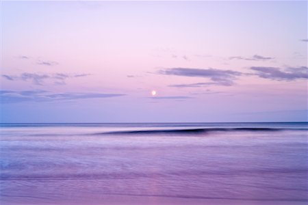 simsearch:400-04581013,k - Moon Rising over Ocean at Dusk, St Cyrus National Nature Reserve, Montrose Bay, Scotland Stock Photo - Rights-Managed, Code: 700-02217231