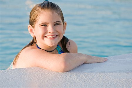 simsearch:600-02010386,k - Portrait of Girl in Swimming Pool Stock Photo - Rights-Managed, Code: 700-02231913