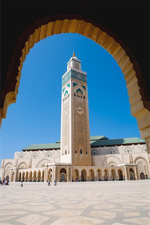 Hassan II Mosque through Archway, Casablanca, Morocco Stock Photo - Rights-Managed, Code: 700-02245142
