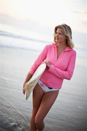 simsearch:700-02913016,k - Surfer Standing on the Beach at Dusk, Encinitas, San Diego County California, USA Stock Photo - Rights-Managed, Code: 700-02245454