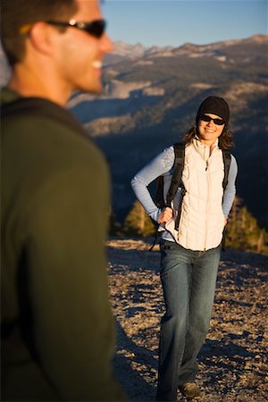 simsearch:600-01693945,k - Couple Hiking in Mountains, Yosemite National Park, California, USA Stock Photo - Rights-Managed, Code: 700-02245497