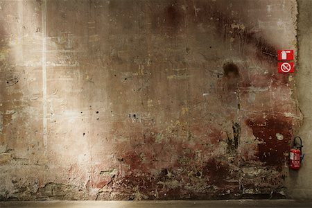 fire extinguisher - Fire Extinguisher on Wall of Abandoned Factory, Arles, France Stock Photo - Rights-Managed, Code: 700-02245696