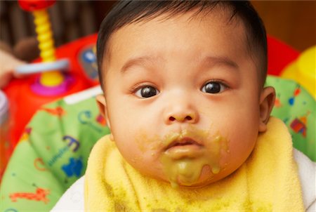 Baby with Food on Face Stock Photo - Rights-Managed, Code: 700-02264108