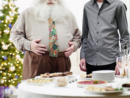 senior male overweight - People Eating Hors D'Oeuvres at Christmas Party Stock Photo - Rights-Managed, Code: 700-02264295