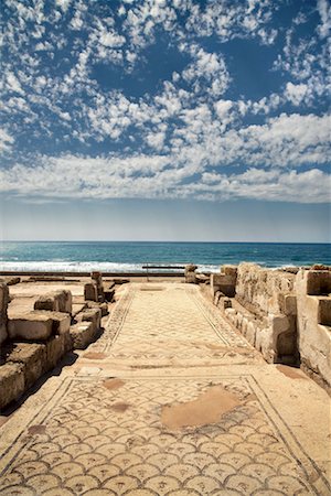 dazzo - Walkway among Ruins, Caesarea, Israel Stock Photo - Rights-Managed, Code: 700-02265654