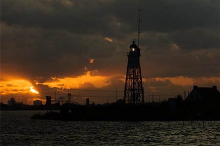 simsearch:700-01196029,k - Lighthouse at Sunset, Amsterdam, North Holland, Netherlands Stock Photo - Rights-Managed, Code: 700-02260168