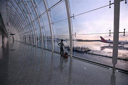 Passenger in Airport Terminal, Guangzhou, Guangdong, China Foto de stock - Con derechos protegidos, Código: 700-02263855