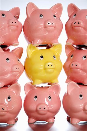 Stack of Piggy Banks Stock Photo - Rights-Managed, Code: 700-02289292