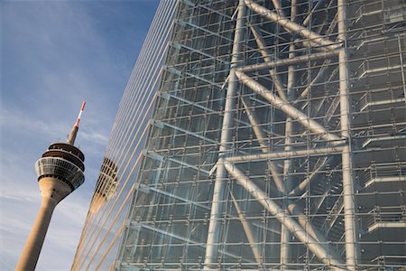 Modern Building and Rhine Tower, Dusseldorf, North Rhine- Westphalia, Germany Stock Photo - Rights-Managed, Code: 700-02346013