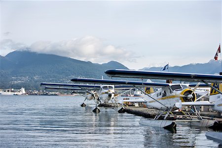 Seaplanes at Dock, Coal Harbour, Vancouver, North Vancouver, British Columbia, Canada Stock Photo - Rights-Managed, Code: 700-02346356