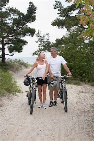 Couple Bike Riding, Elmvale, Ontario, Canada Stock Photo - Rights-Managed, Code: 700-02346544