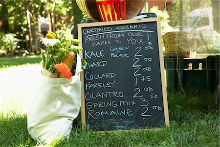 peter reali - Produce Prices on Chalkboard at Farmer's Market Stock Photo - Rights-Managed, Code: 700-02347747