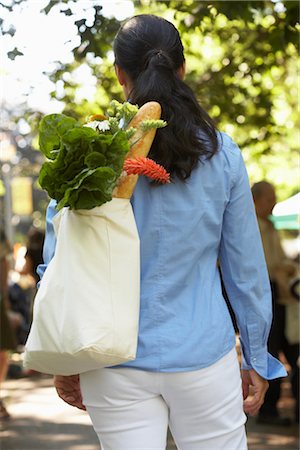 Woman Shopping at Organic Farmer's Market Stock Photo - Rights-Managed, Code: 700-02347753