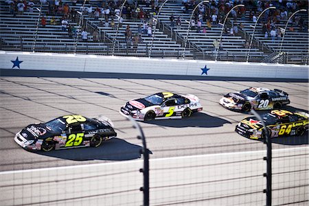 first course - NASCAR Race Cars, Texas Motor Speedway, Fort Worth, Texas, USA Photographie de stock - Rights-Managed, Code: 700-02348705