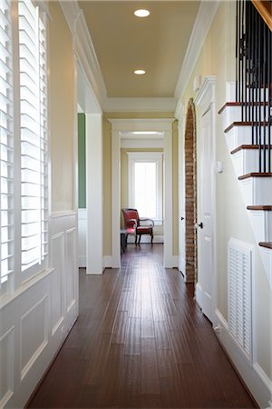 steps inside house - Hallway in Home Stock Photo - Rights-Managed, Code: 700-02376835