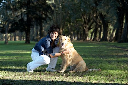 simsearch:700-03814393,k - Portrait of Woman and Dog Stock Photo - Rights-Managed, Code: 700-02376985