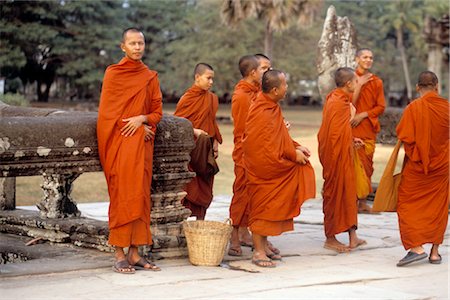simsearch:700-02071181,k - Monks at Angkor Wat, Angor, Cambodia Stock Photo - Rights-Managed, Code: 700-02376997