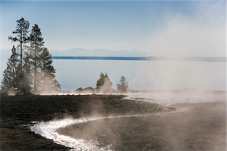 spring (body of water) - Yellowstone National Park, Wyoming, USA Stock Photo - Rights-Managed, Code: 700-02371214