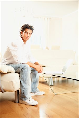 Teenager with Laptop Stock Photo - Rights-Managed, Code: 700-02371622