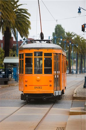 streetcar and usa - Trolley Car in Street, Embarcadero, San Francisco, California Stock Photo - Rights-Managed, Code: 700-02386004