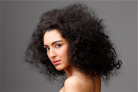 frizzy - Portrait of Woman Stock Photo - Rights-Managed, Code: 700-02428584