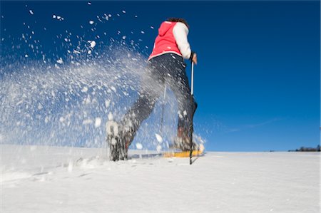 snowshoer - Woman Snowshoeing, Salzburg, Austria Stock Photo - Rights-Managed, Code: 700-02428596
