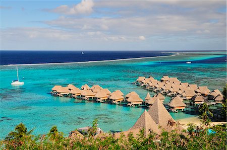 french polynesian - Temae Beach, Moorea, Society Islands, French Polynesia, South Pacific Stock Photo - Rights-Managed, Code: 700-02429250