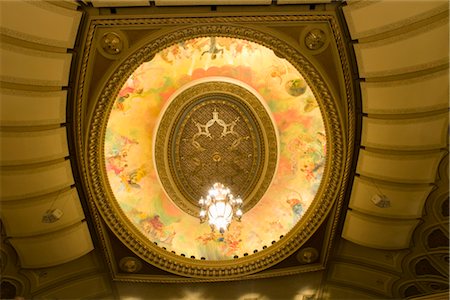 Ceiling, Orpheum Theater, Vancouver, British Columbia, Canada Stock Photo - Rights-Managed, Code: 700-02461501