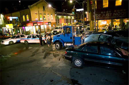 Vehicles Involved in Car Accident Stock Photo - Rights-Managed, Code: 700-02461537