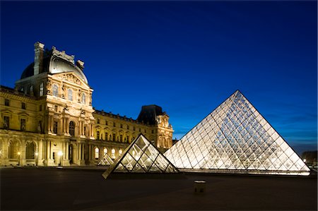 Pyramid at The Louvre, Paris, France Stock Photo - Rights-Managed, Code: 700-02463545