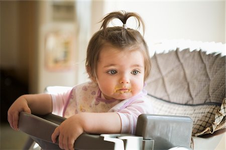 simsearch:700-02586125,k - Portrait of Girl in High Chair Stock Photo - Rights-Managed, Code: 700-02586126