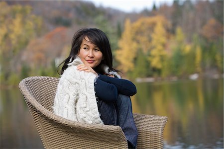 Portrait of Woman by Water Stock Photo - Rights-Managed, Code: 700-02637167