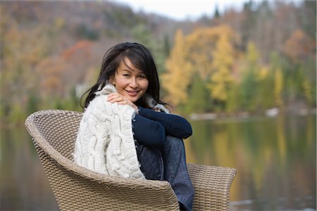 Portrait of Woman by Water Stock Photo - Rights-Managed, Code: 700-02637168