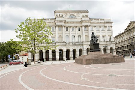 Statue de Copernic, Aleje Jerozolimskie, Varsovie, Pologne Photographie de stock - Rights-Managed, Code: 700-02633788