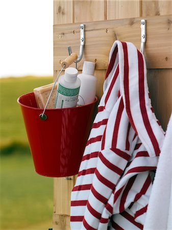 Door of Outdoor Shower Stall Stock Photo - Rights-Managed, Code: 700-02669187