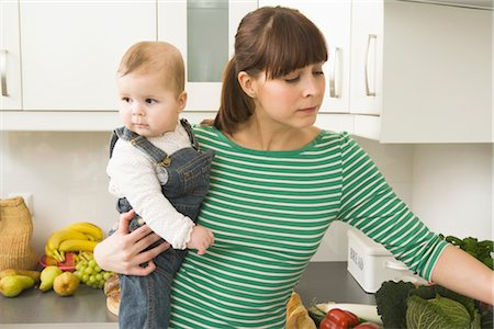 simsearch:700-00551400,k - Mother and Baby in Kitchen Stock Photo - Rights-Managed, Code: 700-02670012