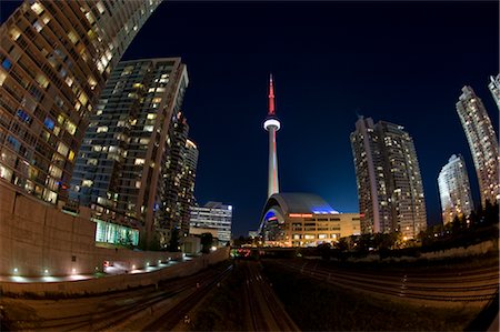 CN Tower and Rogers Centre, Toronto, Ontario, Canada Stock Photo - Rights-Managed, Code: 700-02694376