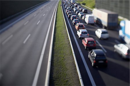 Traffic Jam and Open Road Stock Photo - Rights-Managed, Code: 700-02693781